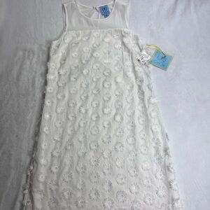 CeCe White Floral  Dress NWT .Size 2